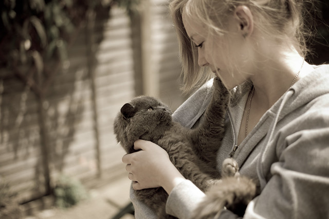 Emily and Bella the Cat