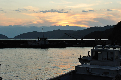 sunset summer lake water japan port nikon july meeting lakeside east nikkor eastside shiga fishery biwako d700 twiright