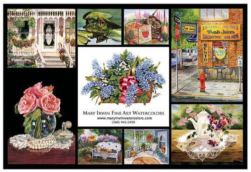 landscape paintings cottage victorian florals shabbychic artprints maryirwin maryirwinwatercolors realisticwatercolor