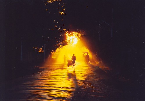 sunset burma 1999 myanmar monywa