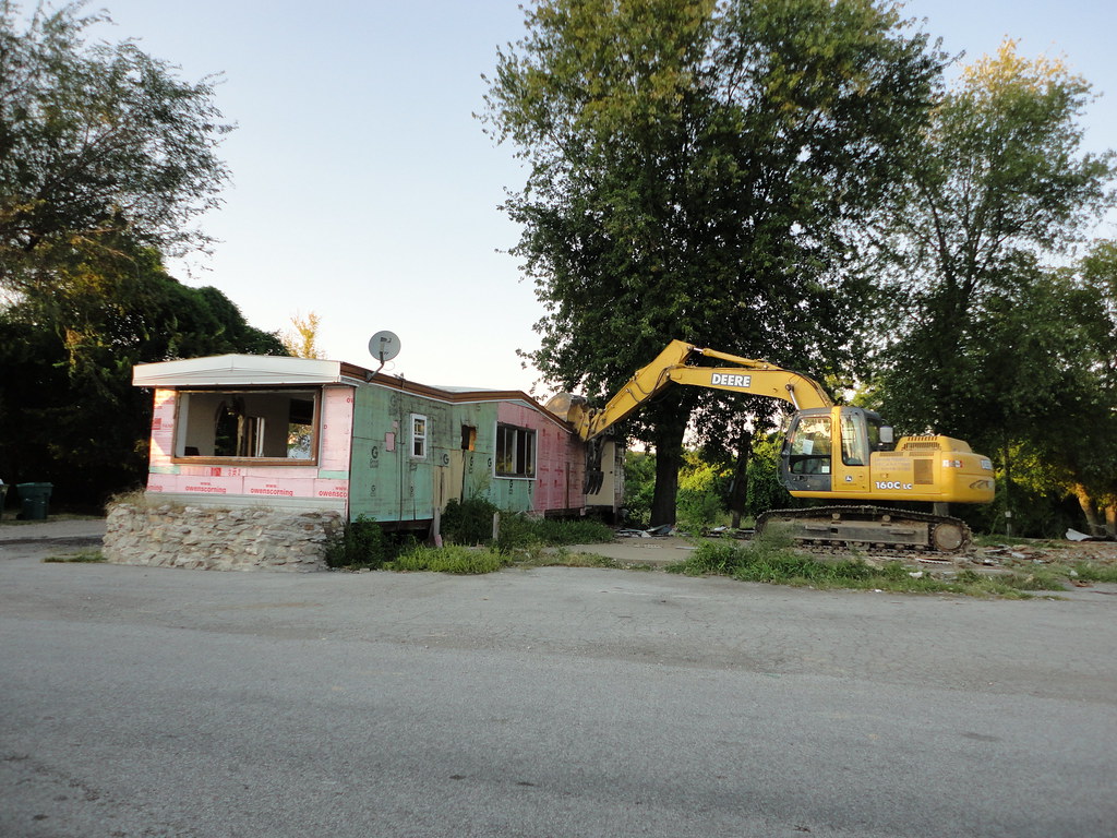 Image result for mobile home demolition