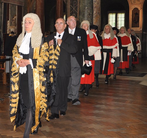Lady Justice Rafferty, Court of Appeal Judge, leads the Red Mass procession