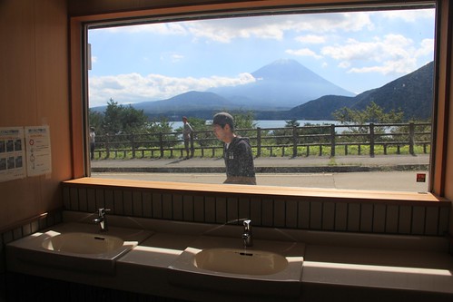 camping window japan bathroom fuji toilet