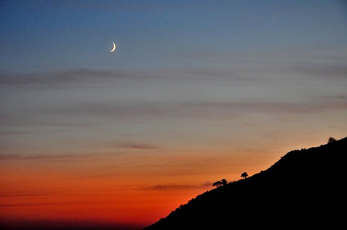 moon tramonto luna