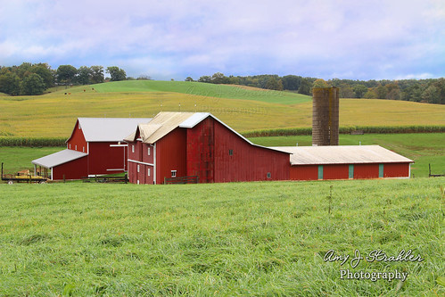 ohio red barn rural landscape se farm southeastern farmscape amystrahler