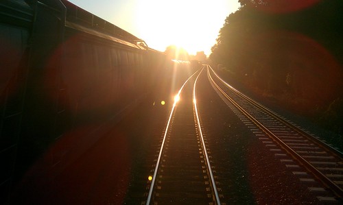 railroad train sunrise landscape day clear rails commuter vre flickrandroidapp:filter=none