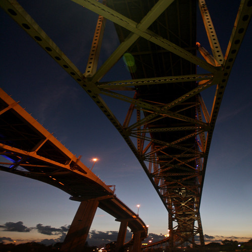 bridge night michigan perspective bluewater porthuron mikekline michaelkline notkalvin notkalvinphotography