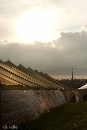 sunset west clouds tents fair lampeter