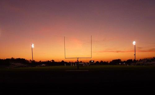 sunset football goalpost