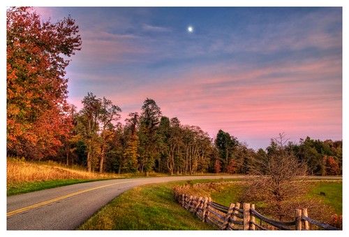 trees sunset sky color fall nature fence landscape photography virginia october n dramatic foliage hdr blueridgeparkway d90 gyawali