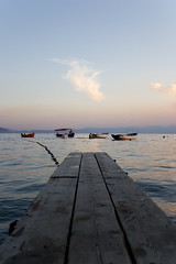 Summer dusk at Lake Ohrid