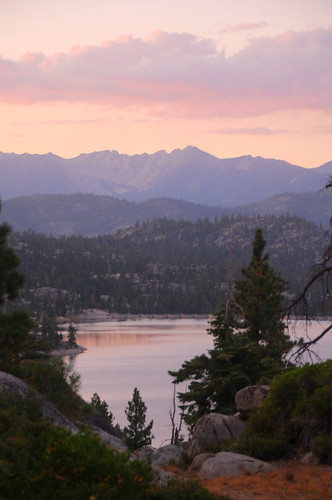 california sunset lake florence nevada sierra