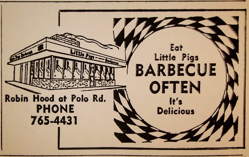 1967 winstonsalem littlepigsbarbecue mounttabornc littlepigsofamerica sherwoodbarbecue