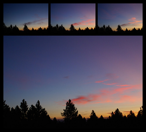trees sunset colors clouds washington spokane incremental