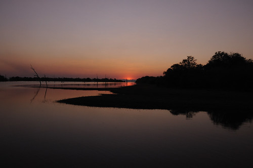 reflection silhouette sunrise landscape dawn nikon zimbabwe lakekariba d90 zwe nikond90 matusadonanationalpark mashonalandwestprovince