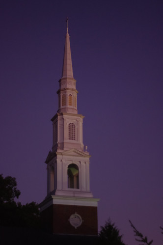 sunset sc church night evening boulevard dusk south steeple anderson carolina baptist