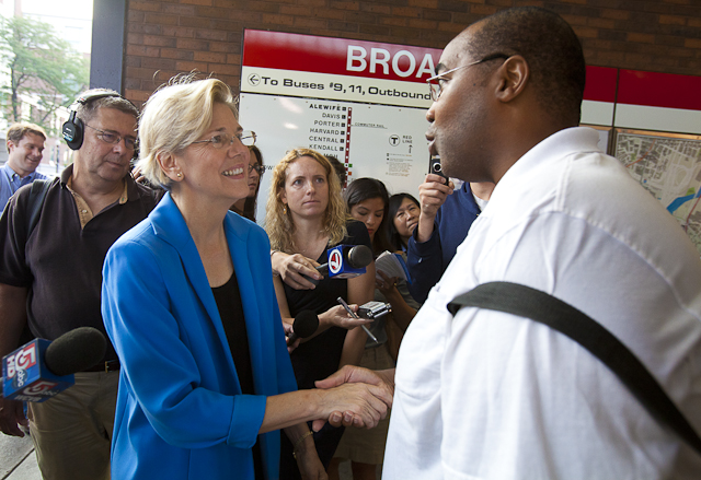 Elizabeth Warren announced her candidacy for the United States Senate in Massachusetts.