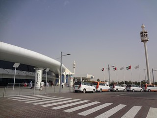 Aeroporto de Sharjah nos Emirados Árabes Unidos