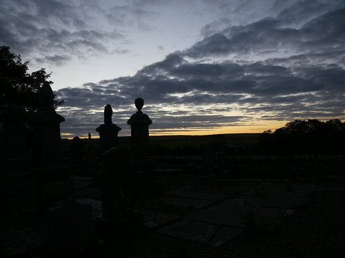 sunset sky graveyard clouds sunrise caithness scoltland halkirk