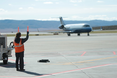 airplane airport aircraft jet ground crew hayden guide runway bats yampa