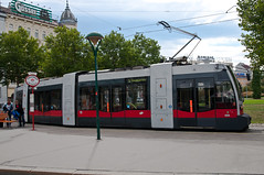 Tram next to West Train Station