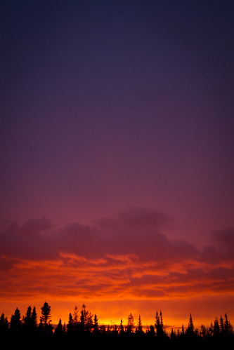 sunset canada nt nwt northwestterritories yk yellowknife 2011
