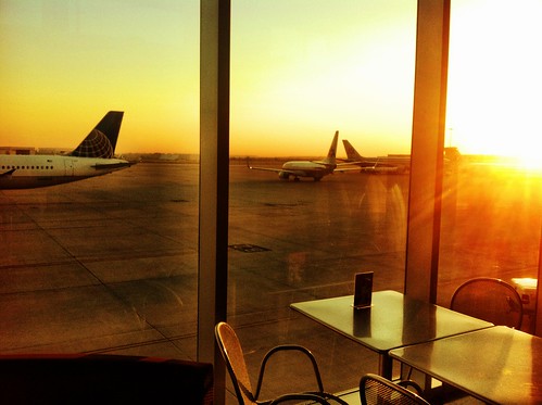 light window sunrise airplane airport bc tulsa airtravel photohaiku tul