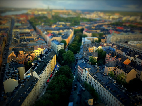 city buildings skyscape miniature cityscape view sweden stockholm södermalm sverige skatteskrapan townscape utsikt iphone tiltshift stadsbild byggnader miniatyr iphone4 tiltshiftgenerator tiltshiftgen fotosondag fs110911