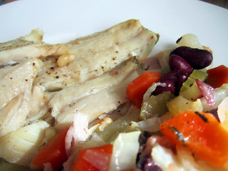 Smoked Haddock and stir fried vegetables