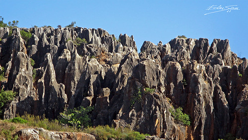 rock landscape formas agujas risco sierramorena