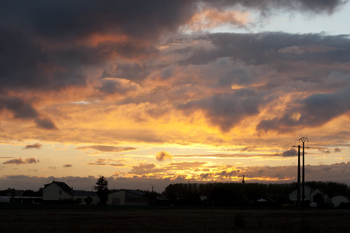 sunset sun france nature clouds landscape countryside skies crépuscule loire loirevalley saumur coucherdusoleil img58292