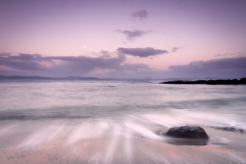 ocean longexposure pink blue sea shells seascape beach clouds sunrise landscape rocks waves horizon tasmania rochesbeach