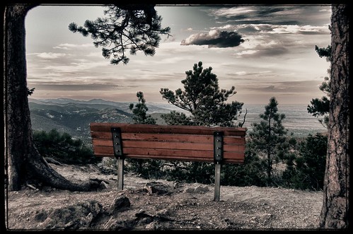 bench colorado boulder co mountainview hdr flickraward flickraward5 flickrawardgallery