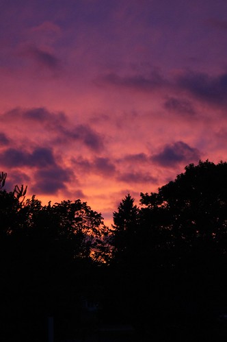 sunset sky purple