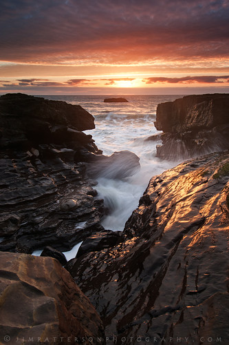 ocean california sunset usa santacruz seascape rock landscape outdoors colorful pacific rocky crack coastal shore davenport channel chasm