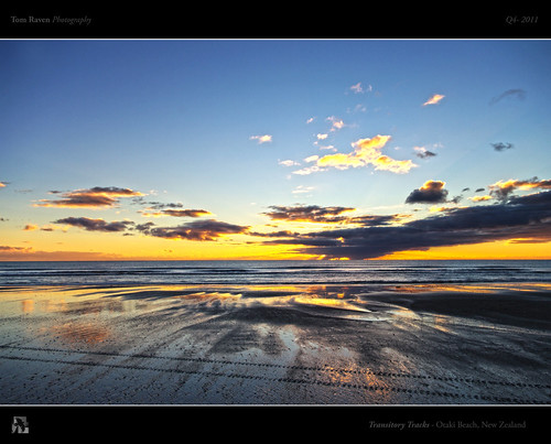 sunset sea newzealand sky sun beach water clouds reflections surf tomraven bestcapturesaoi q22009 aravenimage q42011 flickrstruereflection1