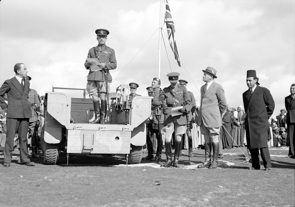 British army officers in Palestine - circa 1938