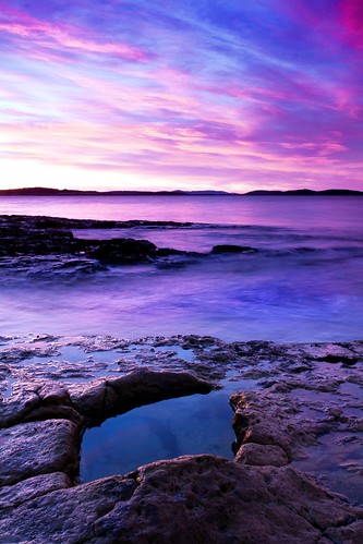 ocean longexposure pink blue sunset sea sky seascape beach water pool rock sunrise landscape grey landscapes still rocks waves skies tide spray tasmania splash blackmansbay