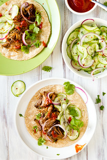 Korean Beef Tacos with Cucumber Slaw
