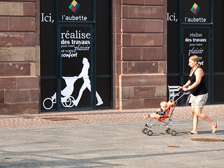 Two Women, Two Pushchairs, Two Children