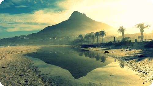 africa morning trees light mountain love beach sunshine sunrise reflections shine sunday capetown sliders hss