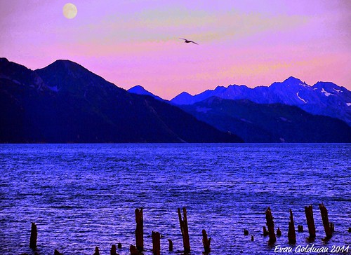 travel evan moon lake mountains alaska landscape view scenic colorphotoaward