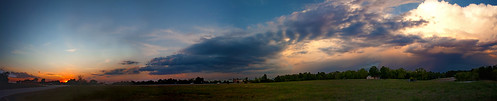sunset sky panorama clouds