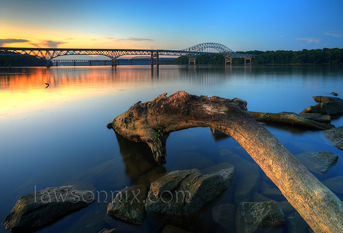 hdr river susquahana sunset hatem bridge harford cecil 2485 mm f284d lawsonpix billlawson