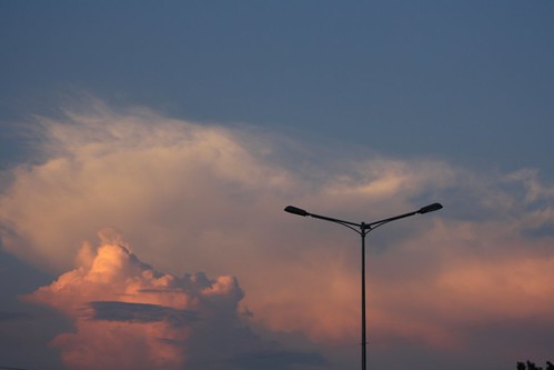 weather clouds evening dusk lamppost picnik bst11