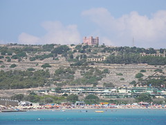 Mellieħa Bay and Red Tower, Malta