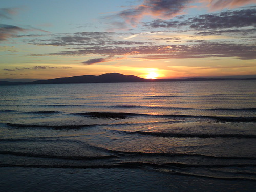 cameraphone sunset sea beach scenery waves silloth dumfries