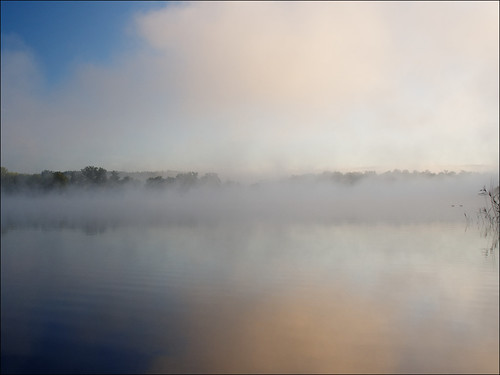 morning mist lake water sunrise switzerland zurich katzensee