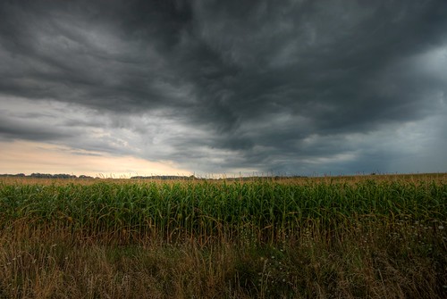 storm field weather rural corn farm thunderstorm agriculture hdr wx tonemapped