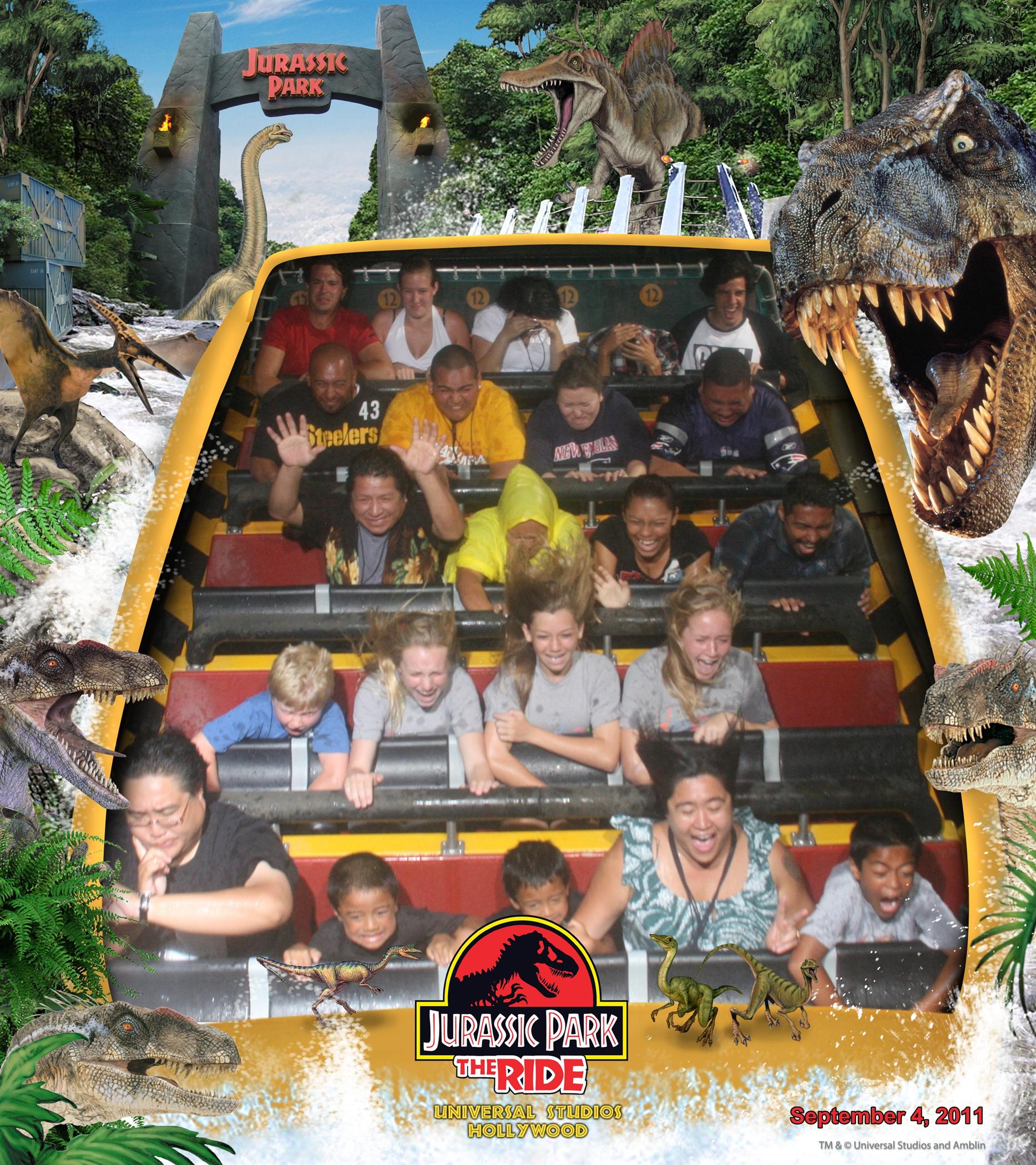 Jurassic Park Ride Photo Universal Studios Hollywood